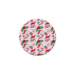 Colorful Funny Christmas Pattern Santa Claus Golf Ball Marker (4 Pack) by Vaneshart