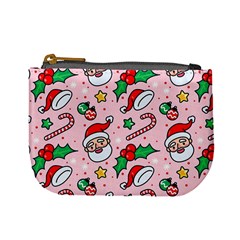 Colorful Funny Christmas Pattern Santa Claus Mini Coin Purse