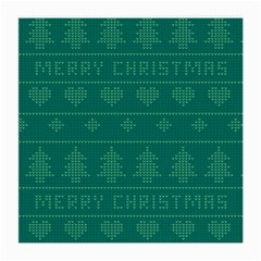 Beautiful Knitted Christmas Pattern Green Medium Glasses Cloth by Vaneshart