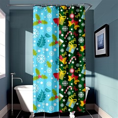 Flat Design Christmas Pattern Collection Shower Curtain 36  X 72  (stall)  by Vaneshart