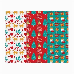 Funny Christmas Pattern Hohoho Small Glasses Cloth by Vaneshart