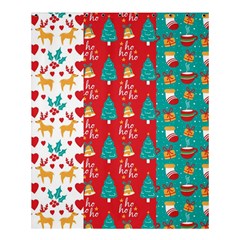 Funny Christmas Pattern Hohoho Shower Curtain 60  X 72  (medium)  by Vaneshart