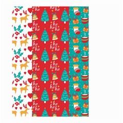 Funny Christmas Pattern Hohoho Small Garden Flag (two Sides) by Vaneshart