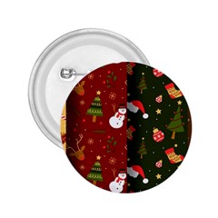 Hand Drawn Christmas Pattern Collection 2.25  Buttons