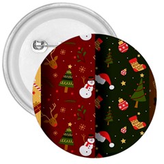 Hand Drawn Christmas Pattern Collection 3  Buttons