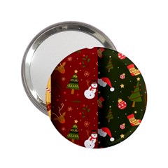 Hand Drawn Christmas Pattern Collection 2.25  Handbag Mirrors