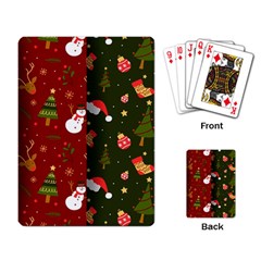 Hand Drawn Christmas Pattern Collection Playing Cards Single Design (Rectangle)