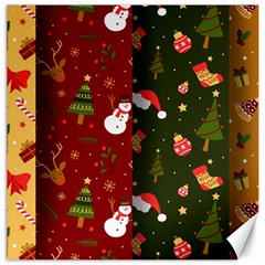 Hand Drawn Christmas Pattern Collection Canvas 12  x 12 