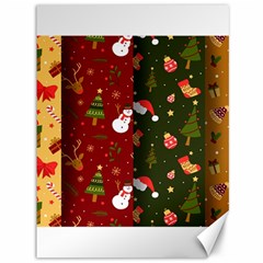 Hand Drawn Christmas Pattern Collection Canvas 36  x 48 