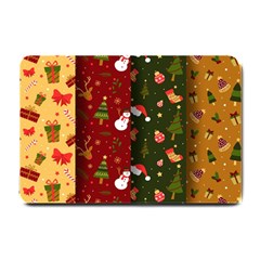 Hand Drawn Christmas Pattern Collection Small Doormat 