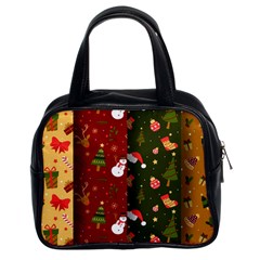 Hand Drawn Christmas Pattern Collection Classic Handbag (Two Sides)