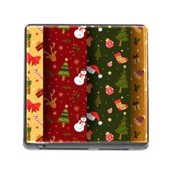 Hand Drawn Christmas Pattern Collection Memory Card Reader (Square 5 Slot)