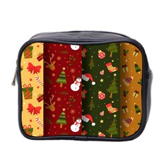 Hand Drawn Christmas Pattern Collection Mini Toiletries Bag (Two Sides)