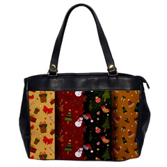 Hand Drawn Christmas Pattern Collection Oversize Office Handbag