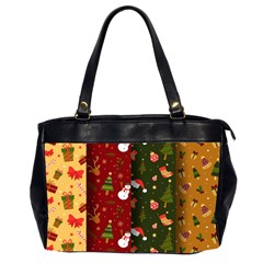 Hand Drawn Christmas Pattern Collection Oversize Office Handbag (2 Sides)