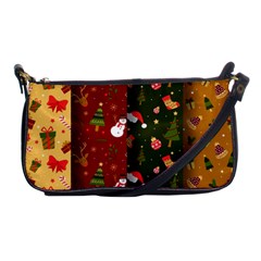 Hand Drawn Christmas Pattern Collection Shoulder Clutch Bag