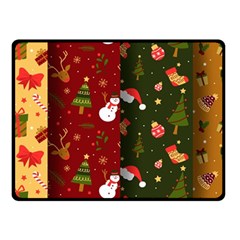 Hand Drawn Christmas Pattern Collection Fleece Blanket (Small)