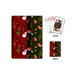 Hand Drawn Christmas Pattern Collection Playing Cards Single Design (Mini)