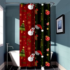 Hand Drawn Christmas Pattern Collection Shower Curtain 36  x 72  (Stall) 