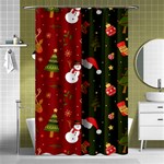 Hand Drawn Christmas Pattern Collection Shower Curtain 48  x 72  (Small)  Curtain(48  X 72 ) - 42.18 x64.8  Curtain(48  X 72 )