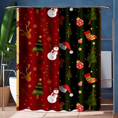 Hand Drawn Christmas Pattern Collection Shower Curtain 60  x 72  (Medium) 