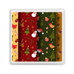 Hand Drawn Christmas Pattern Collection Memory Card Reader (square)