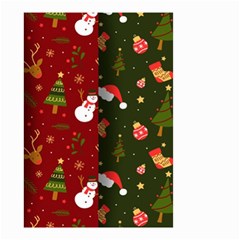 Hand Drawn Christmas Pattern Collection Small Garden Flag (Two Sides)