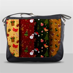 Hand Drawn Christmas Pattern Collection Messenger Bag