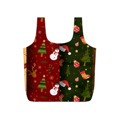 Hand Drawn Christmas Pattern Collection Full Print Recycle Bag (S)