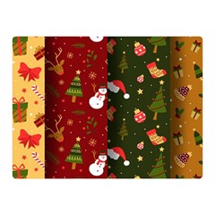 Hand Drawn Christmas Pattern Collection Double Sided Flano Blanket (Mini) 