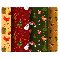 Hand Drawn Christmas Pattern Collection Double Sided Flano Blanket (Medium) 