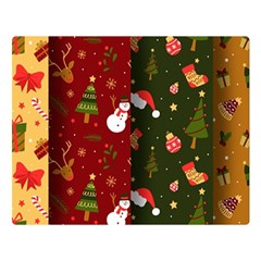 Hand Drawn Christmas Pattern Collection Double Sided Flano Blanket (Large) 