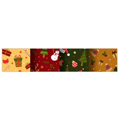 Hand Drawn Christmas Pattern Collection Small Flano Scarf