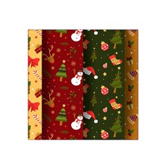 Hand Drawn Christmas Pattern Collection Satin Bandana Scarf