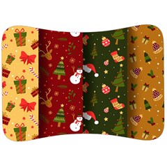 Hand Drawn Christmas Pattern Collection Velour Seat Head Rest Cushion by Vaneshart