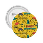 Colorful Funny Christmas Pattern Cool Ho Ho Ho Lol 2.25  Buttons Front