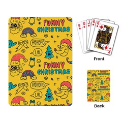 Colorful Funny Christmas Pattern Cool Ho Ho Ho Lol Playing Cards Single Design (Rectangle)