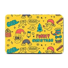 Colorful Funny Christmas Pattern Cool Ho Ho Ho Lol Small Doormat 