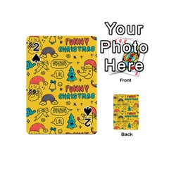 Colorful Funny Christmas Pattern Cool Ho Ho Ho Lol Playing Cards 54 Designs (Mini)