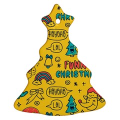 Colorful Funny Christmas Pattern Cool Ho Ho Ho Lol Ornament (Christmas Tree) 