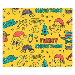 Colorful Funny Christmas Pattern Cool Ho Ho Ho Lol Double Sided Flano Blanket (small)  by Vaneshart