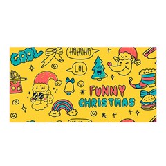 Colorful Funny Christmas Pattern Cool Ho Ho Ho Lol Satin Wrap