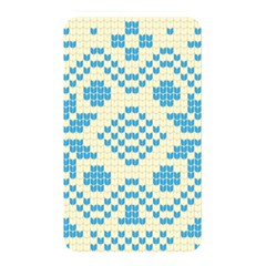 Beautiful Knitted Christmas Pattern Blue White Memory Card Reader (rectangular) by Vaneshart