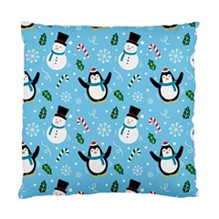 Colorful Funny Christmas Pattern Cartoon Standard Cushion Case (one Side) by Vaneshart