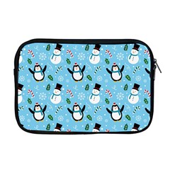 Colorful Funny Christmas Pattern Cartoon Apple Macbook Pro 17  Zipper Case by Vaneshart