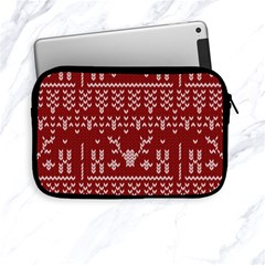 Beautiful Knitted Christmas Pattern Red Apple Ipad Mini Zipper Cases by Vaneshart