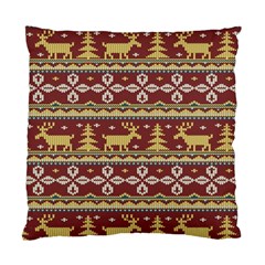 Beautiful Knitted Christmas Pattern Xmas Standard Cushion Case (one Side) by Vaneshart