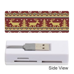 Beautiful Knitted Christmas Pattern Xmas Memory Card Reader (stick) by Vaneshart