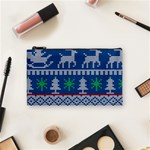 Knitted Christmas Pattern Cosmetic Bag (Small) Front