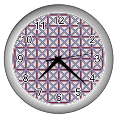 Df Donos Grid Wall Clock (silver) by deformigo